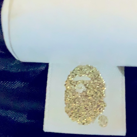 A Bathing Ape Quilted warm Winter Shark Skin Winter Jacket with original tags XL - Picture 11 of 14